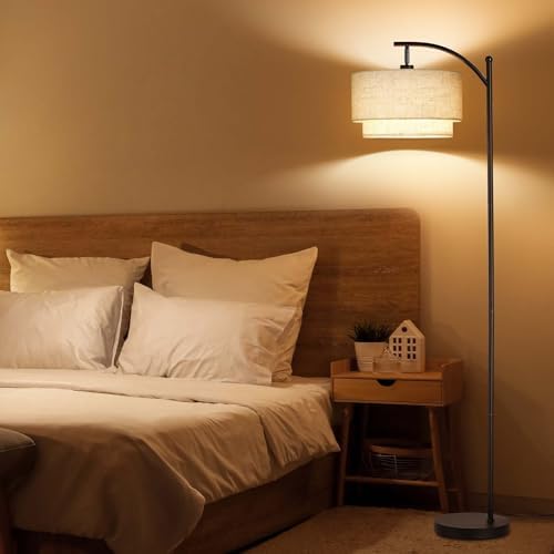 SUNMORY Floor Lamps for Living Room with 12W LED Bulb, Arc Lamp with 3 CCT - Image 6