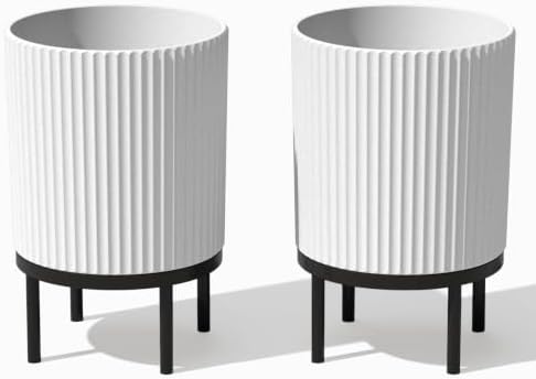 Veradek Demi Series Raised Planter - Round Planter with Stand by VeradekOutdoor