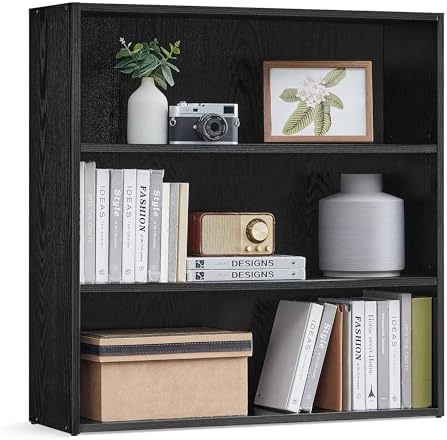 VASAGLE 3-Tier Bookshelf, Storage Organizer, 31.5 x 9.5 x 32 Inches by VASAGLEbySONGMICSHOME