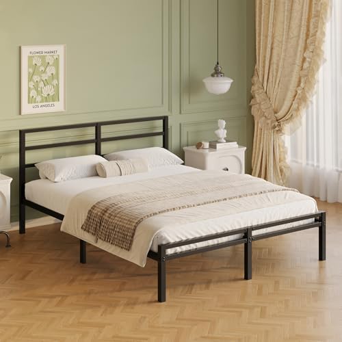 Lutown-Teen 12 Inch King Size Bed Frame with Headboard and Footboard - Image 5