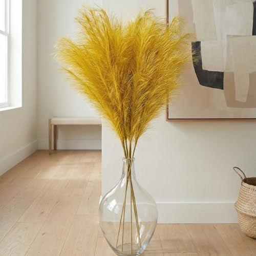 Large Clear Glass Vase for Floor, 15" Tall - Image 4