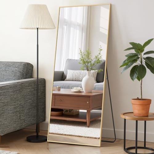 Mirror Full Length 56"x21", Rectangle Full Body Floor Mirrors with Stand by SageNest