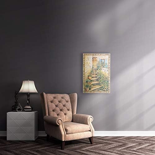 Tuscan Villa II by Roger Duvall | Woven Tapestry Wall Art Hanging | Rustic Italian Village Steps | 100% Cotton USA Size 34x26 - Image 3