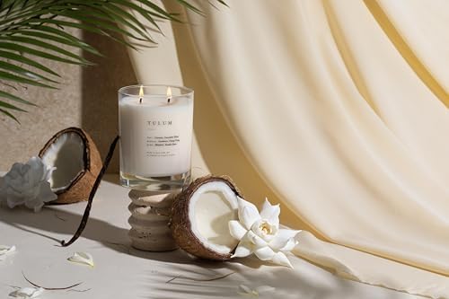 Brooklyn Candle Studio Tulum Classic 2 Wick Candle - Luxury Scented Candle, Vegan Soy Wax, Hand Poured in The USA, 70 Hour Slow Burn Time - 13oz - Image 7