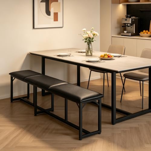MAHANCRIS Dining Bench, 47.2 Inch Dining Room Bench - Image 3
