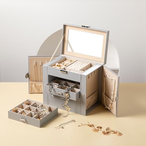 Frebeauty 5-Layer Jewelry Box for Women,Jewelry Organizer with 4 Drawers - Image 6