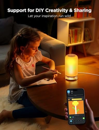 Govee RGBIC Smart Table Lamp 2, Touch Bedside Small Table Lamp (Corded) (Pack of 2) - Image 6