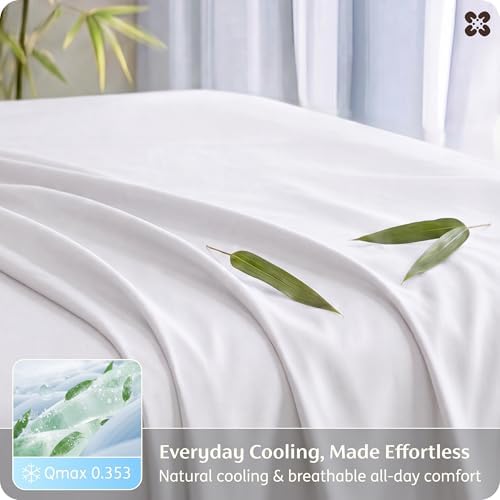 Bedsure PureWoven 100% Rayon Derived from Bamboo, Full Size Sheets, 4 PCS - Image 4