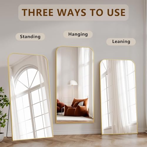 Koonmi Full Length Mirror, 71"x28" Mirror Full Length with Stand - Image 4
