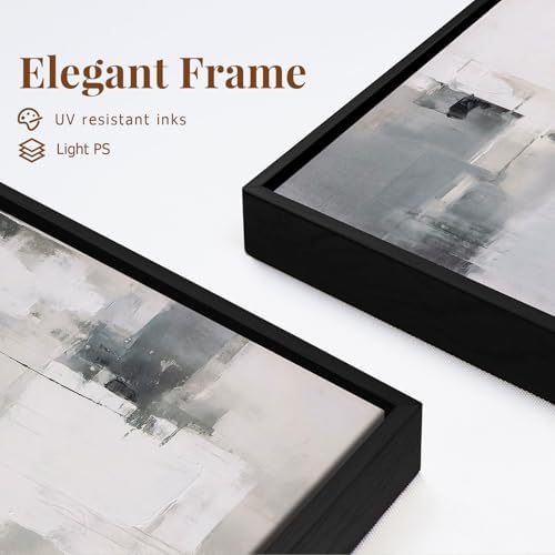 SAFERRYHOME Neutral Abstract Hand Painted Wall Art, 24x36 Inches, Set of 2 - Image 5