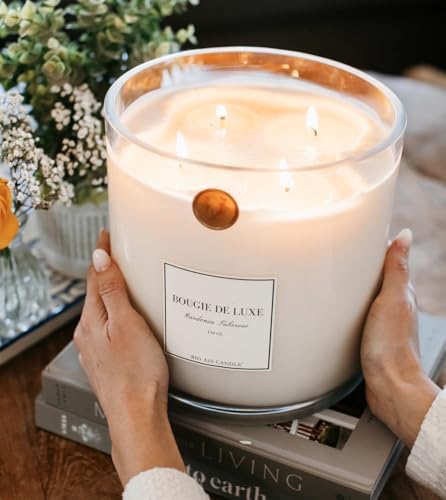 | Huge 10lb Luxury Candle, 150oz, 500 Hours | Gardenia Tuberose | Gardenia, Lemon, Jasmine | Natural Coconut-Soy Wax | by Big Ass Luxuries | As Seen On Shark Tank - Image 4