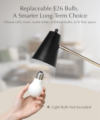 HarvestLand HaloBar Black Mordern Desk Lamp Reading Lamp for Home Office - Image 4