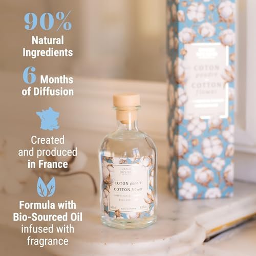 Panier des Sens Cotton Flower Reed Diffuser, 8.1 fl oz - Image 3