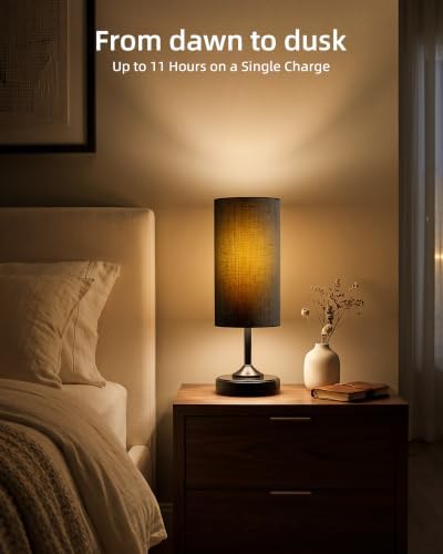 EZVALO Dimmable Cordless Table Lamp, Small Ambient Light with Timer - Image 6