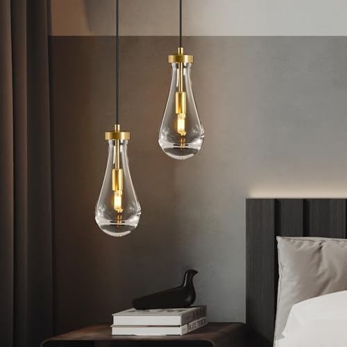 Raindrop Pendant Light Fixtures of 2 Lights,Tear Drop Pendants Light - Image 2