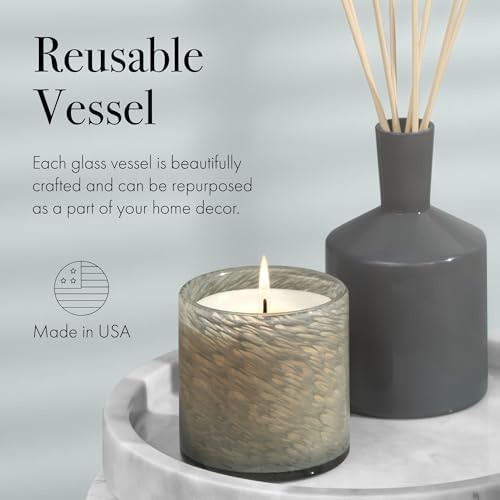 LAFCO New York Classic Reed Diffuser, Paradiso Fig - 6 oz - Up to 3 Months Fragrance Life - Reusable Glass Vessel - Natural Wood Reeds - Made in the USA - Image 5