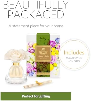 Agraria Monique Lhuillier Tomato Oakmoss PetiteEssence Fragrance Reed Diffuser, 1.7 Oz, Fresh Alluring Sola Flower Earthy Scent Diffusers for Home - Image 2