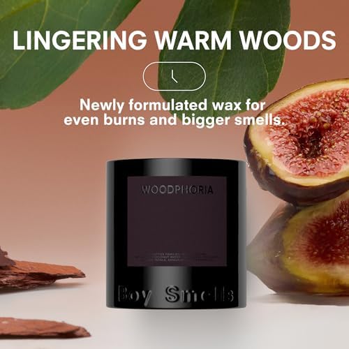 Boy Smells Woodphoria Candle – Coconut Water, Fig Leaves, and Sandalwood – Woody and Floral Scented Candle - Image 3