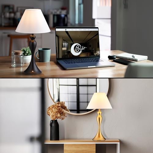 O'Bright Ember Cordless Table Lamp – Rechargeable, Touch Dimmable, Battery Operated, E26 LED Bulb, Type-C Fast Charging, Portable Lamp for Bedroom, Living Room, Office, Black - Image 6