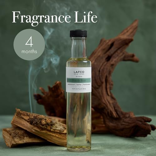 LAFCO New York Reed Diffuser Refill, Feu de Bois - 8.4 oz - Up to 4-Month Fragrance Life - Includes Natural Wood Reeds - Free of Dyes & Propellants - Made in the USA - Image 4