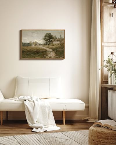 InSimSea Framed Canvas Wall Art Vintage Decor, Vintage Countryside Landscape Farmhouse Decor, Large Wall Art for Living Room Decorations, French Country Home Decor Wall Prints, 20"x30" - Image 3