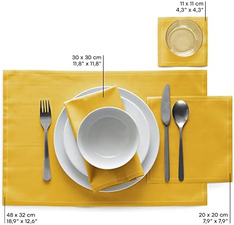 Cotton Cocktail Napkin - 4.5 x 4.5 in - 50 units per roll - Curry - Image 5