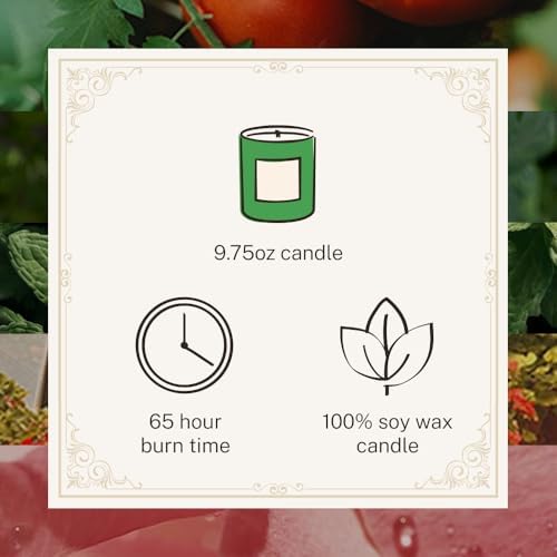 Hotel Lobby Hamptons Candle Luxury Hand-Poured 9.75oz Soy Wax with Green Tomato, Basil, Mint, Geranium, Rosewater Paraffin-Free Infused with Essential Oils 65-Hour Clean Non-Toxic Burn - Image 4