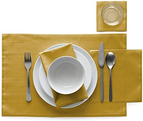MY DRAP Cocktail Napkins, Reusable Cotton Napkins on a Roll 4.5 x 4.5 in (100 Napkins, Curry) - Image 2