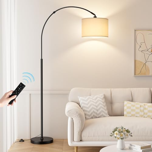 Ambimall 70" Dimmable Arc Floor Lamp with Remote, Color Temp Adjustable by Ambimall