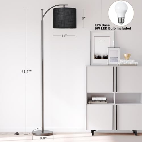 SUNMORY Arc Floor Lamp, Modern Floor Lamp with 3 Color Temperatures Bulb - Image 3