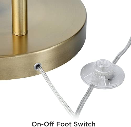 360 Lighting Cora 72" Tall Brass Metal Modern Arc Floor Lamp - Image 5