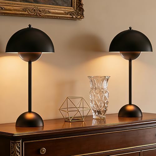 Dawnrise Cordless Table Lamp with 3 Color Temperatures, Industrial Style by Dawnrise
