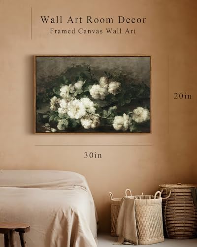 InSimSea Framed Canvas Wall Art, Vintage & Modern Farmhouse Decor, Large Wall Art for Living Room & Bedroom, French Country Wall Prints, 20"x30" - Image 4