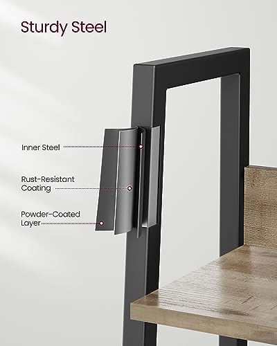 VASAGLE Bookshelf, 5-Tier Narrow Bookcase, Ladder Shelf - Image 5