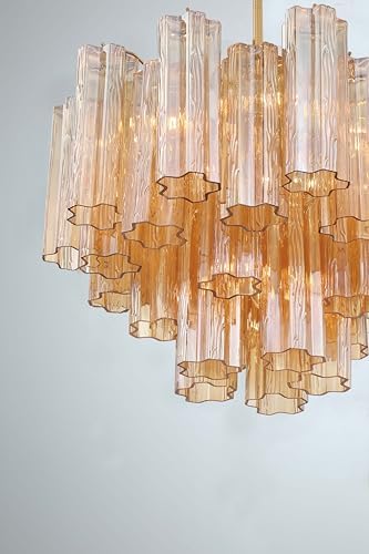 Crystorama Addis 6 Light Aged Brass Chandelier - Image 5