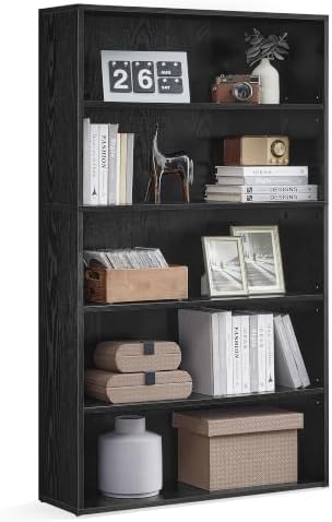 VASAGLE 5-Tier Bookshelf, Storage Organizer, 9.4 x 31.5 x 52.5 Inches by VASAGLEbySONGMICSHOME