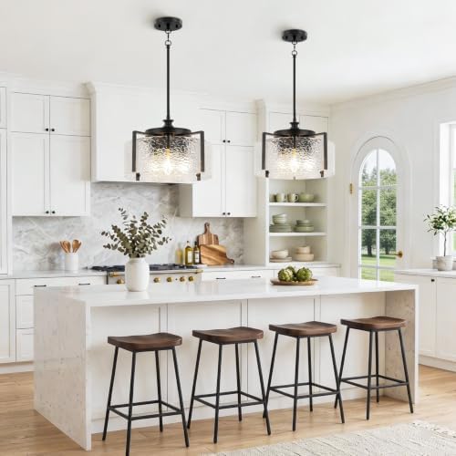 16" Modern Black Chandeliers for Dining Room Foyer Lighting Fixtures - Image 2
