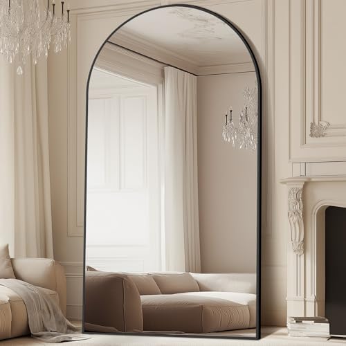 MELOMOIR 82"x44" Oversized Mirror Full Length, Arched Mirror Full Length by MELOMOIR