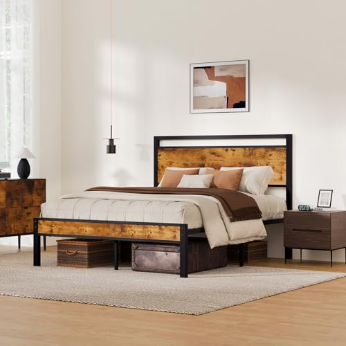 Z-hom Easy Assembly Queen Bed Frame & Headboard Footboard,Underbed Storage - Image 3