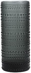Fortessa Jupiter Beaded Hobnail Glass, 11 Ounce Collins/High Ball (Set of 6), Storm by Unknown