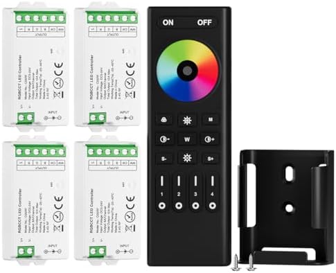 BTF-LIGHTING 2.4GHz Wireless Remote RC03RFB &4PCS C05RF Tuya Controller Kit by BTF-LIGHTING