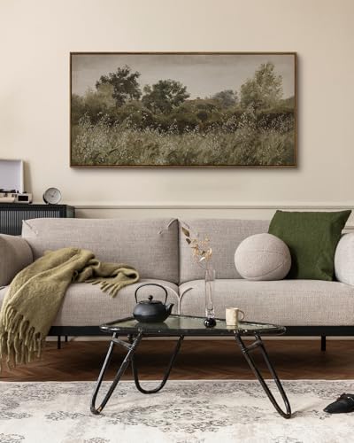 InSimSea Extra Large Framed Vintage Wall Art, Rustic Landscape,48x24in - Image 2