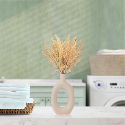 Elements Natural Dried Flowers in Circular Ceramic Vase - Image 7