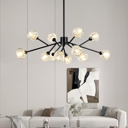 Weesalife Sputnik Chandeliers for Living Room，12 Lights D36'' Inch by Weesalife
