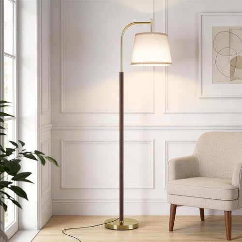 SUNMORY Wood Floor Lamp for Living Room, Mid Century Modern Standing Lamps by SUNMORY