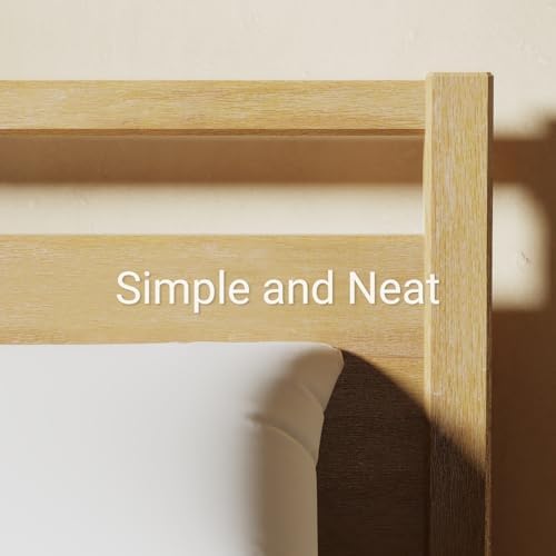 LIFEMENT Signature Wood Platform Bed Frame with Headboard, Essential, Noise Free, Under Bed Storage, No Box Spring Needed, Easy Assembly (Natural, Twin) - Image 5