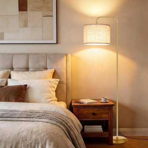 TJOY Floor Lamp, Golden Standing Floor Lamp for Living Room with 3 CCT Bulb - Image 5