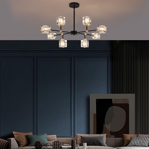 Crystal Sputnik Chandelier with 8-Light Modern Light Fixtures - Image 4