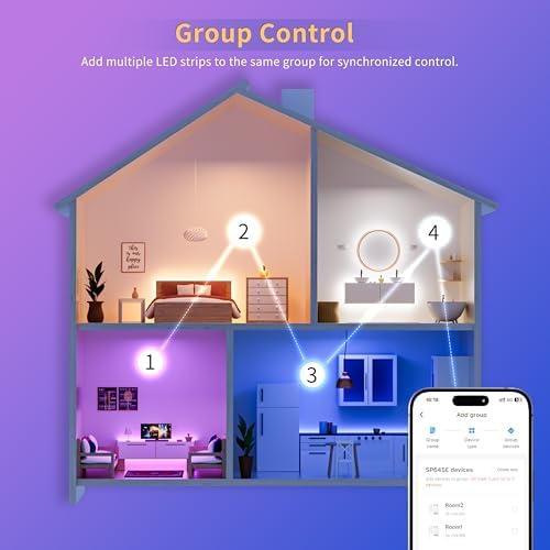PAUTIX COB LED Strip Lights,20ft RGB+CCT 2700K-6500K White LED Lights,Dimmable Color Changing RGB LED Strip Light,with Remote/APP Control,for Kitchen Cabinets,Ceiling,Party DIY Lighting Projects - Image 6