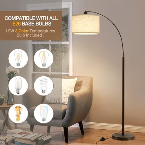 Luvkczc 71" Arc Floor Lamp for Living Room, with Adjustable Lamp Head - Image 6